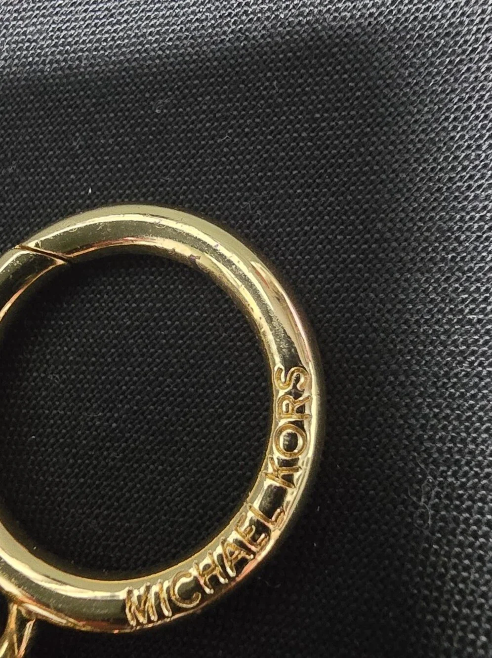 Michael Kors Gold 'S' Initial Keychain Charm